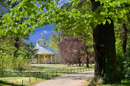 The Chinese House in Sanssouci Park located in Potsdam, Germany.の写真素材