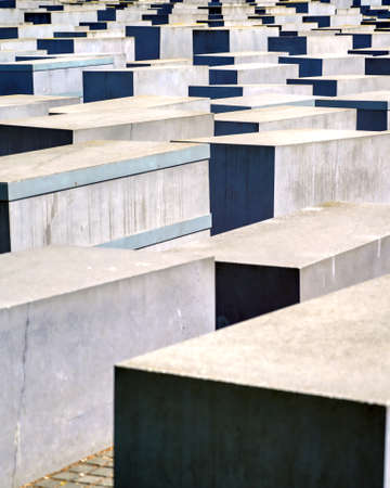 Berlin, Germany - May 5, 2019 - The Memorial to the Murdered Jews of Europe, also known as the...