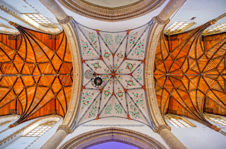 Haarlem, Netherlands - April 30, 2019 - The interior of the St. Bavo Church in the Dutch city of Haarlem, the Netherlands.のeditorial素材