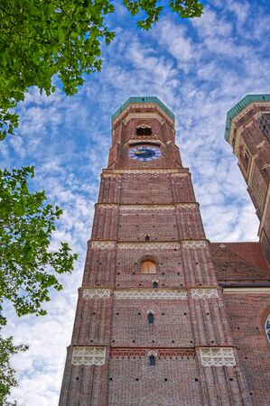 The Frauenkirche, or Cathedral of Our Dear Lady) located in Munich, Bavaria, Germany.の写真素材