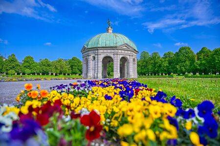 The Hofgarten is a garden in the center of Munich, Bavaria, Germany.の写真素材