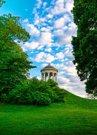 The Monopteros in the Englischer Garten in Munich, Bavaria, Germany.の写真素材