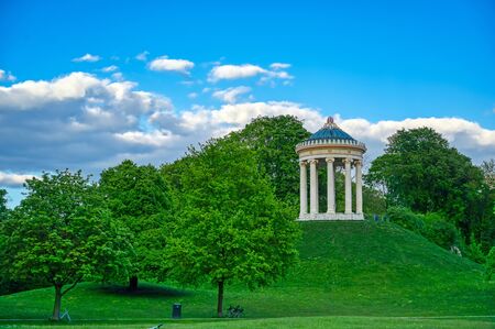 The Monopteros in the Englischer Garten in Munich, Bavaria, Germany.の写真素材
