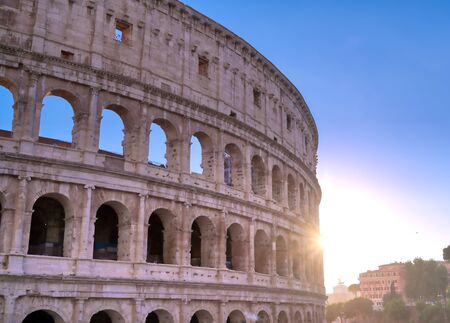 The Colosseum located in Rome, Italy.