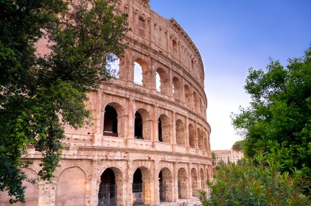The Colosseum located in Rome, Italy.