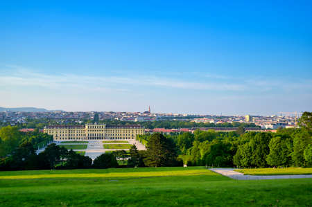 Vienna, Austria - May 18, 2019: Schonbrunn Palace (Schloss Schonbrunn) located in Vienna, Austria.のeditorial素材