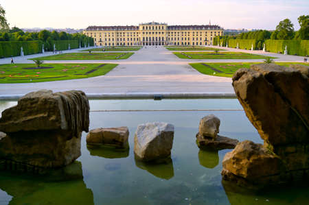 Vienna, Austria - May 18, 2019: SchÃ¶nbrunn Palace (Schloss SchÃ¶nbrunn) located in Vienna, Austria.のeditorial素材
