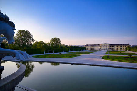Vienna, Austria - May 18, 2019: SchÃ¶nbrunn Palace (Schloss SchÃ¶nbrunn) located in Vienna, Austria.のeditorial素材