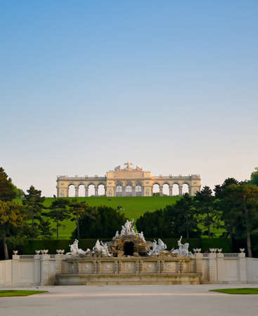 Vienna, Austria - May 18, 2019: The Glorietta located in SchÃ¶nbrunn Palace  Park (Schloss SchÃ¶nbrunn) located in Vienna, Austria.のeditorial素材