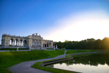 Vienna, Austria - May 18, 2019: The Glorietta located in SchÃ¶nbrunn Palace  Park (Schloss SchÃ¶nbrunn) located in Vienna, Austria.のeditorial素材