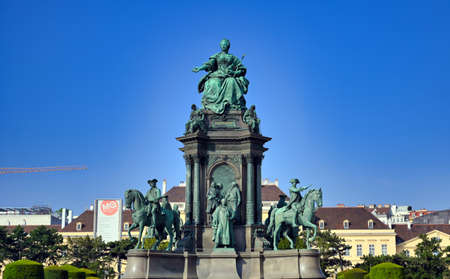 Vienna, Austria - May 18, 2019 - Empress Maria Theresia monument at Maria-Theresien-Platz located in Vienna, Austria.のeditorial素材