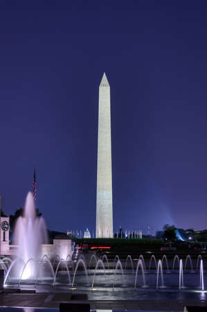 The Washington Monument on the National Mall in Washington, D.C.の写真素材
