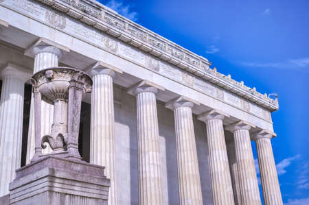 The Lincoln Memorial on the National Mall in Washington, D.C.のeditorial素材