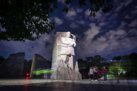 Washington DC, USA - October 13, 2021: The Martin Luther King Jr. Memorial on the National Mall in Washington DC.のeditorial素材