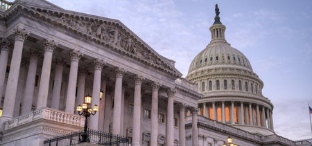 The United States Capitol, the meeting place of the United States Congress, located on Capitol Hill...