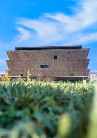 Washington, D.C. - October 14th, 2021: The Smithsonian's National Museum of African American History and Culture on the National Mall.のeditorial素材