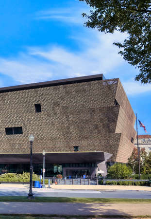 Washington, D.C. - October 14th, 2021: The Smithsonian's National Museum of African American History and Culture on the National Mall.のeditorial素材