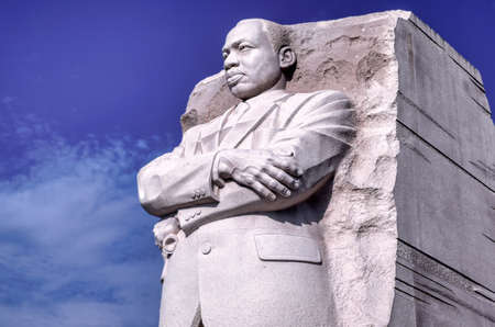 Washington DC, USA - October 15, 2021: The Martin Luther King Jr. Memorial on the National Mall in Washington DC.のeditorial素材