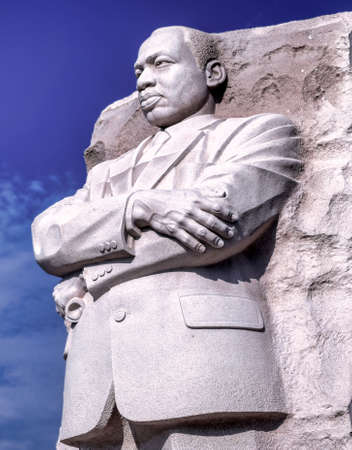 Washington DC, USA - October 15, 2021: The Martin Luther King Jr. Memorial on the National Mall in Washington DC.のeditorial素材