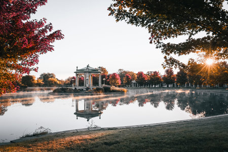 The Forest Park bandstand located in St. Louis, Missouri.の写真素材
