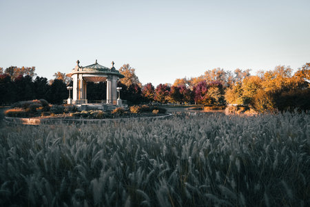 The Forest Park bandstand located in St. Louis, Missouri.の写真素材