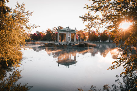 The Forest Park bandstand located in St. Louis, Missouri.の写真素材