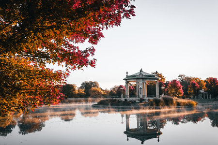 The Forest Park bandstand located in St. Louis, Missouri.の写真素材
