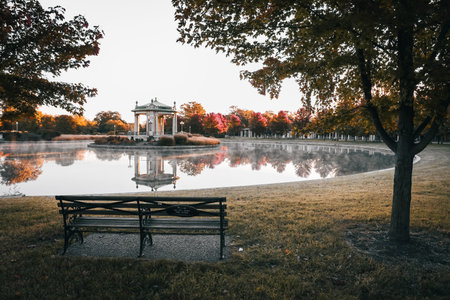 The Forest Park bandstand located in St. Louis, Missouri.の写真素材