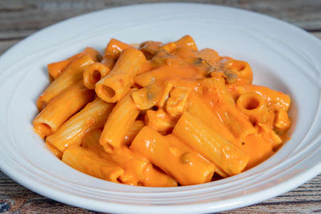 penis pasta dish close upの写真素材