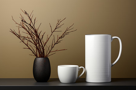 Product Set Mockup Without Text. Generative AIの素材