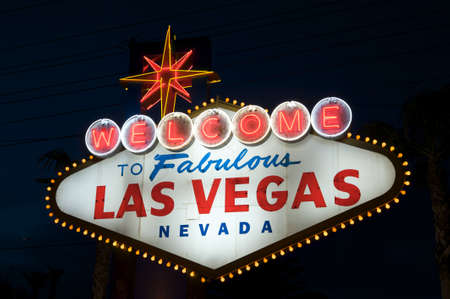 Las Vegas signのeditorial素材