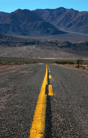 Road in Death Valley National Parkの写真素材