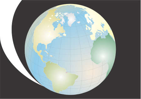 Planet earth in the universeのイラスト素材