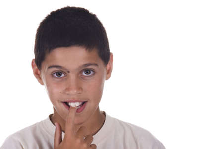 Expression of surprise face of a child.