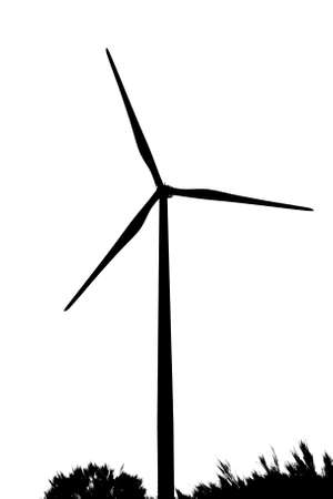 Wind generator in the mountainsの写真素材