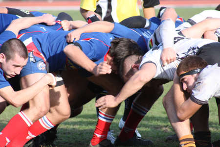 rugby scrum 02のeditorial素材