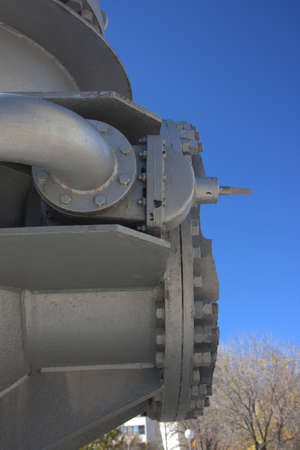 old oil pump in exhibitionの写真素材