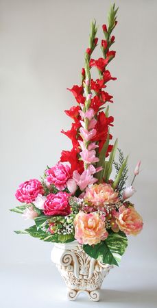 flower on a classical vaseの写真素材