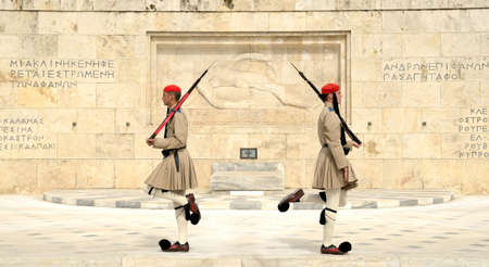 June 1, 2013. Greek Parliament, Syntagma Square, Athens, Greece. Changing of the Guards.のeditorial素材