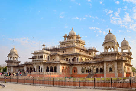Jaipur, India - February 13, 2014  The Albert Hall  museum of Rajasthan state, situated in Ram Niwas...