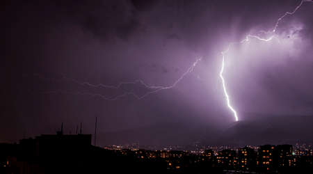 City stormの写真素材