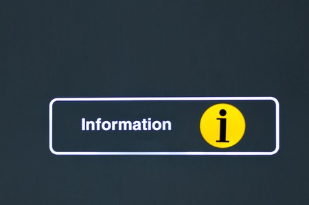 Help desk, information sign, area at airport for tourist. Copy spaceの写真素材