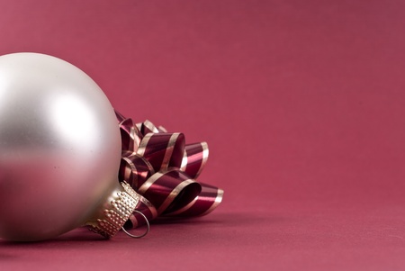 Christmas Ball Decoration with Custom Spaceの写真素材