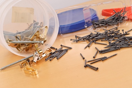 Scattered Wood Working Utensils