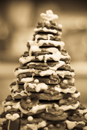 Gingerbread Cookie Tree Arts and Craftsの写真素材