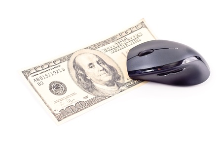 Banking Over the Internet Conceptの写真素材