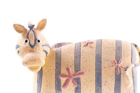 Fun and Playful Zebra Sculptureの写真素材