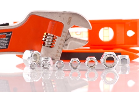 Row of Small to Big Bolt Heads