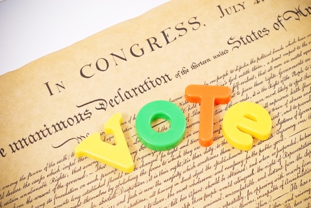 Our Freedom and Right to Voteの写真素材