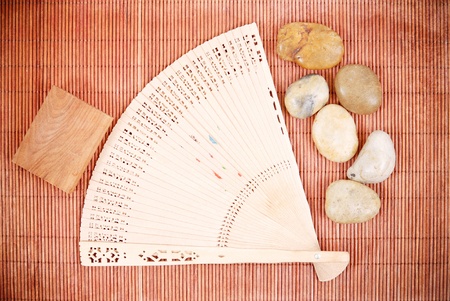 Grunged Oriental Motif Backgroundの写真素材